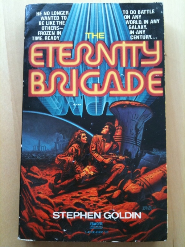 Like the great aurora borealis, the eternity brigade neon sign sweeps the sky.